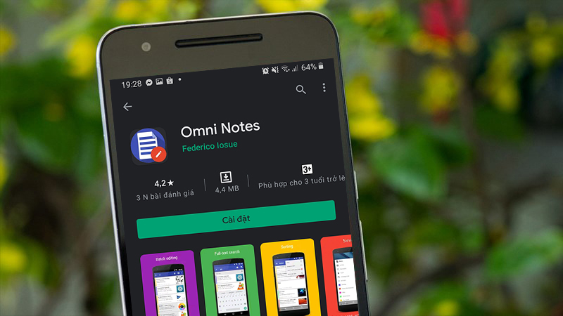 Xếp hạng của Omni Notes trên CH Play